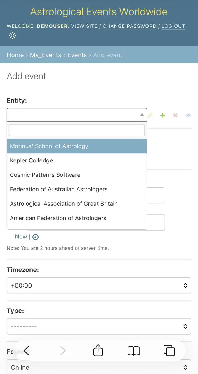 astrology app screenshot 2
