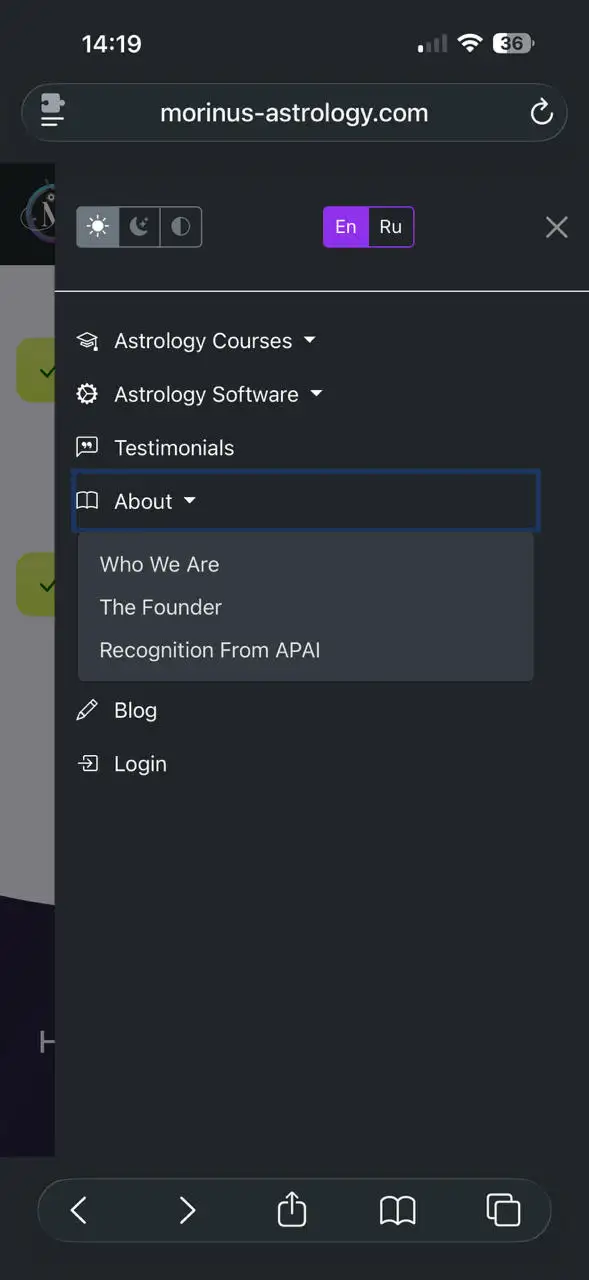 astrology app screenshot 2