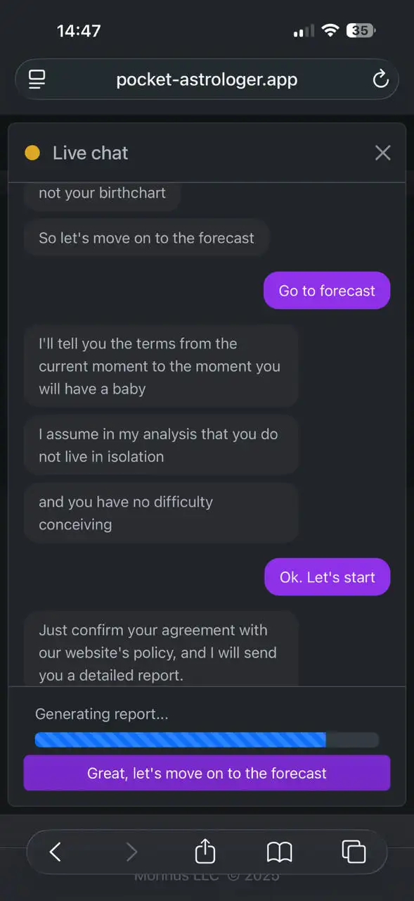 astrology app screenshot 2